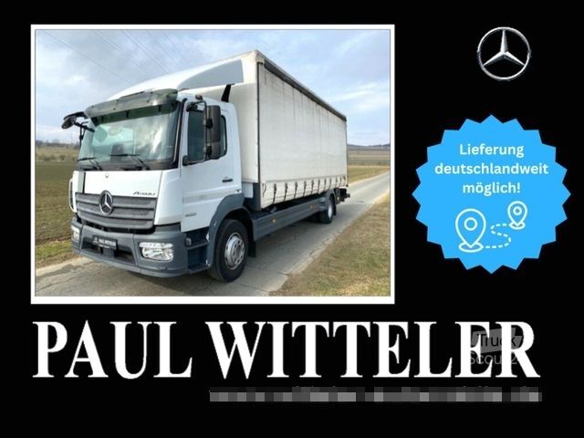 Samochód ciężarowy z plandeką typu platforma MERCEDES-BENZ Atego 1523 L 4x2 Pritsche Plane+LBW 2To+Klima