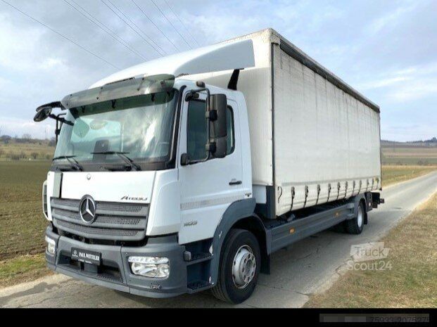 Samochód ciężarowy z plandeką typu platforma MERCEDES-BENZ Atego 1523 L 4x2 Pritsche Plane+LBW 2To+Klima