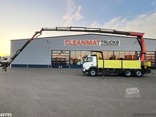 Vrachtwagen met kraan Volvo FMX 410 6x2 Palfinger 34 Tonmeter laadkraan + F...