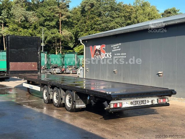 Semirremolque abierto KRONE SD Mega Plateu Strohauflieger Jumbo BPW Scheibe