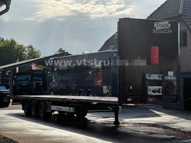 Semirremolque abierto KRONE SD Mega Plateu Strohauflieger Jumbo BPW Scheibe