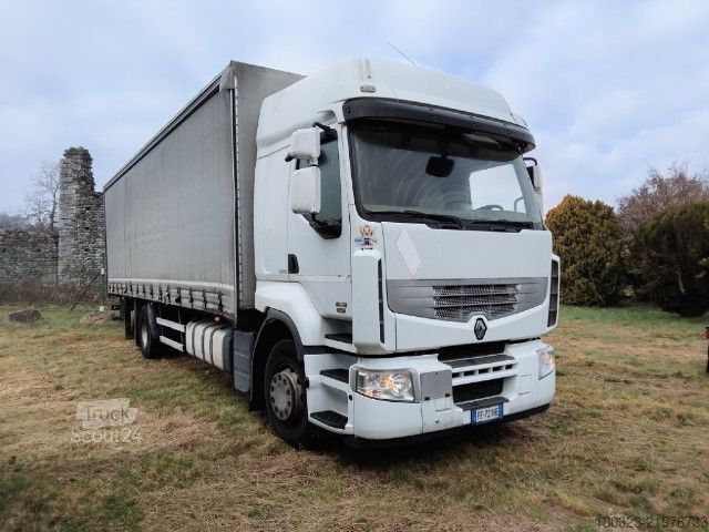 Camião plataforma com lona Renault Renault Premium