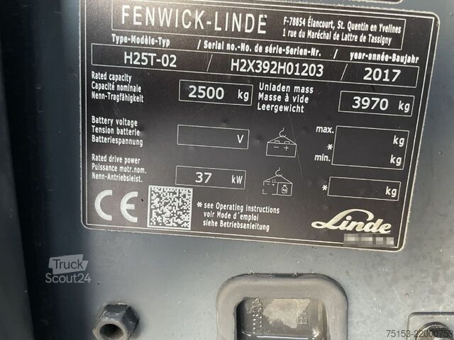 PB targoncák Linde H25T-02/392 EVO