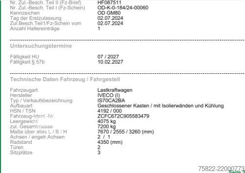 Jääkaappikorinen pakettiauto MERCEDES-BENZ Daily 70c18 /Frigo Cool Thermo King/load 3,1ton