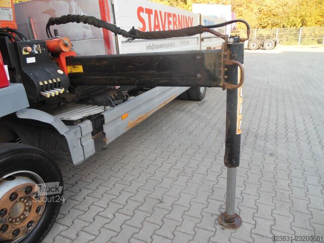Вантажівка з відкритою платформою MERCEDES-BENZ ATEGO 1218, KRAN PALFINGER PKK 8500 A