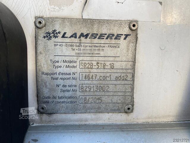 LAMBERET rimorchio frigorifero / Vector 1950 MT / Multitemperatura / Sponda caricatrice LAMBERET Frigo Trailer / Vector 1950 MT / Multitemp / La...