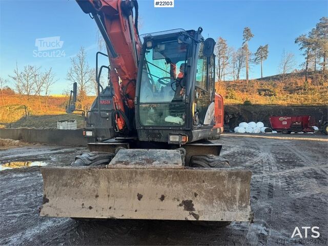 Kerekes kotrógép Hitachi ZX140W-5B wheeled excavator with rototilt, 3 bucke