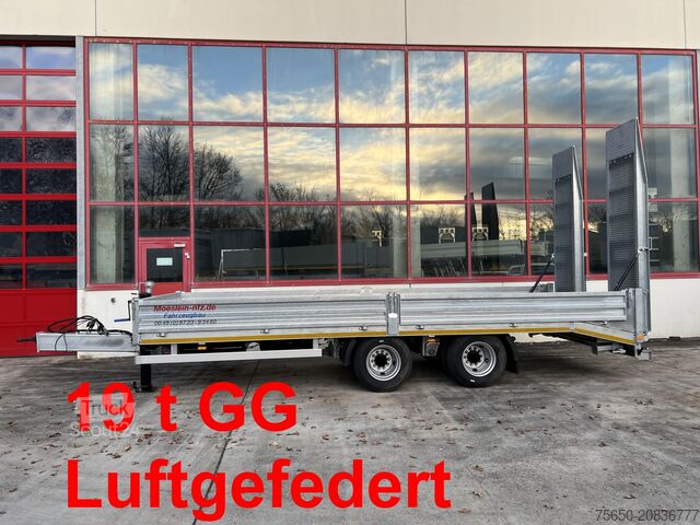 Lågbyggd trailer Möslein TTO 19  19 t Tandemtieflader,Neufahrzeug