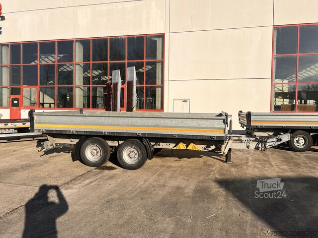 Tipper trailer Möslein TDS 13 Schwebheim 13 t Tandemkipper- Tieflader