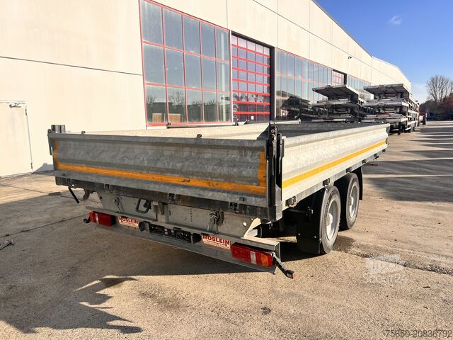 Tipper trailer Möslein TDS 13 Schwebheim 13 t Tandemkipper- Tieflader