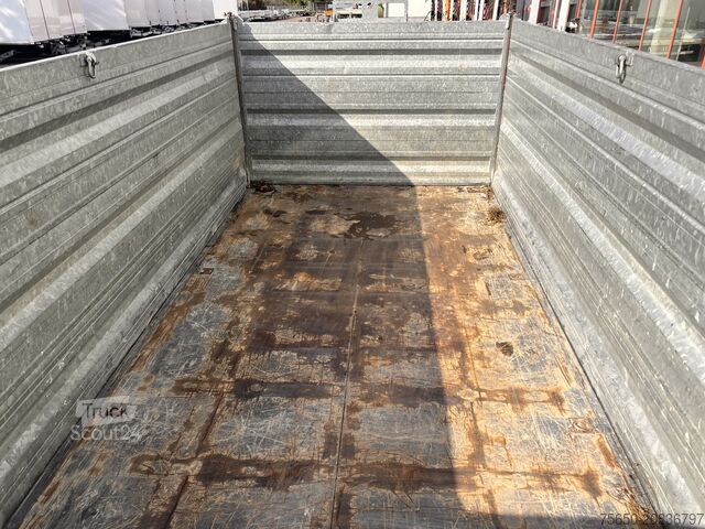 Tipper trailer Möslein TDS 13 Schwebheim 13 t Tandemkipper- Tieflader, Aufsatzbordwände