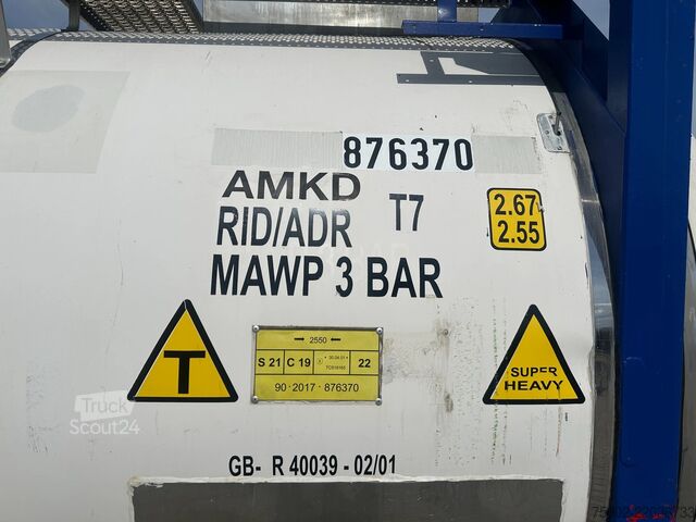 Conteneur-citerne Welfit Oddy 20FT SWAPBODY 31.040L /  T7 / IMO-1 / AMKD / 5Y...