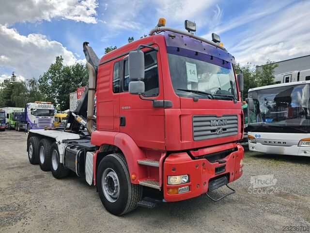 Hákový nosič kontejnerů MAN TGA 26.463 FDLC 8x4 35t Lenkachse