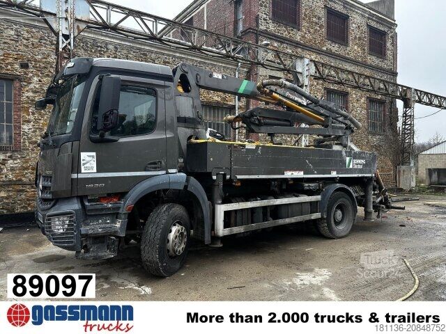 Concrete pump truck Mercedes-Benz Arocs 1830 K 4x2, Betonpumpe Schwing S 20, Funk