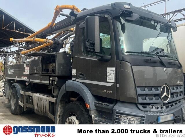 Concrete pump truck Mercedes-Benz Arocs 1830 K 4x2, Betonpumpe Schwing S 20, Funk