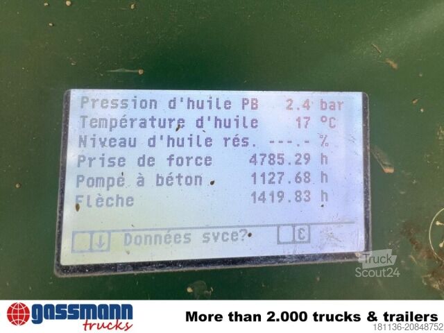 Betongpumpbil Mercedes-Benz Arocs 1830 K 4x2, Betonpumpe Schwing S 20, Funk