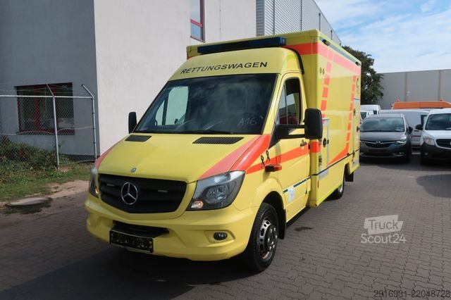 Samochód strażacki MERCEDES-BENZ Sprinter 519 CDI RTW / 1. Hand /SHZ / Fzg Nr:A16