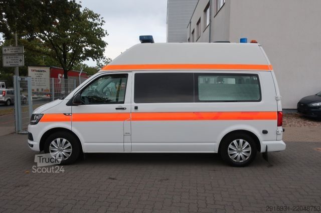 Camión de bomberos VOLKSWAGEN T6 KTW Hochdach lang 1. Hand/ SHZ / Fzg. Nr:A1