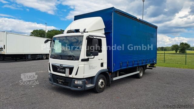 Фургон-шторник MAN TGL 7.190 4x2 BL*LBW*Edscha*seitl. Schiebeplane
