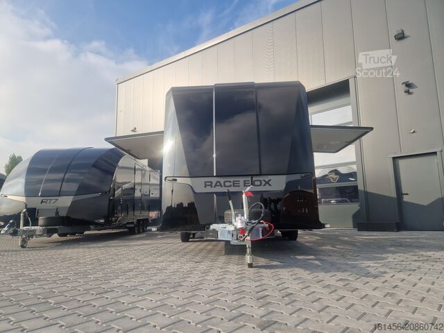 Remolque portacoches Brian James Trailers Race Box 610 Flügeltüren für Flügeltürer