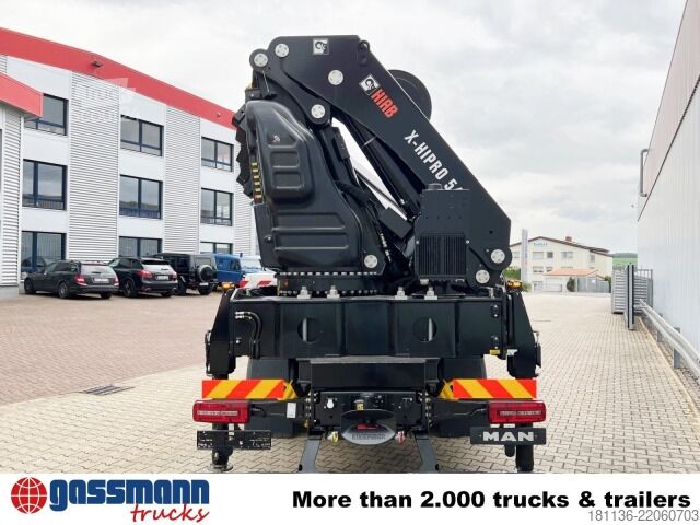 LKW mit Pritsche (offen) MAN TGX 26.510 6x2-4 LL, Hiab X-HiPro 548 E-8 Kran ,