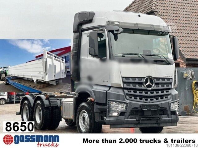 Pašizgāzējs kravas automašīna Mercedes-Benz Arocs 2653 K 6x4, Retarder, Navi,