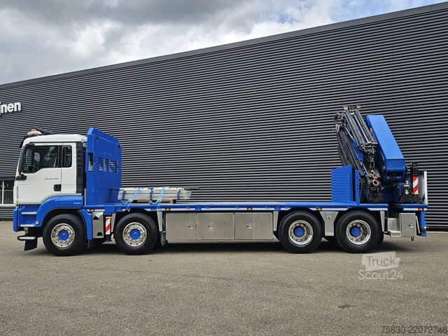 Plateau de chargement MAN TGS 35.440 8x4 BB / HMF 60 tm + JIB / CRANE / KRAN