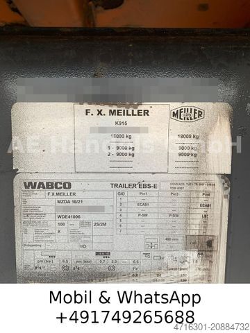 Remorcă basculantă trilaterală MEILLER MZDA 18/21 DreiSeitenKipper Tandem *11m³/Wabco