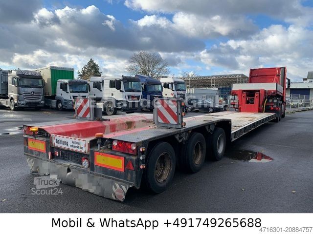 Semirremolque de plataforma baja GOLDHOFER STZ-VL3-33/80A Teleskop *Funk/3xLenk/Luft/BPW