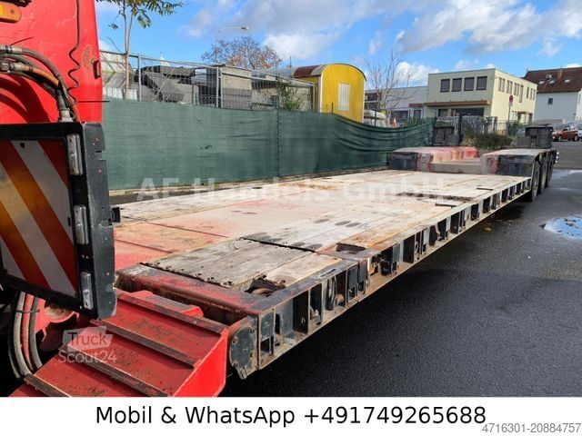 Semirremolque de plataforma baja GOLDHOFER STZ-VL3-33/80A Teleskop *Funk/3xLenk/Luft/BPW