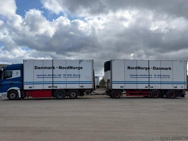 Kühl-/Tiefkühltransport Mercedes-Benz Actros 2553 6x2 - Thermoking frigo - Loadlift +...