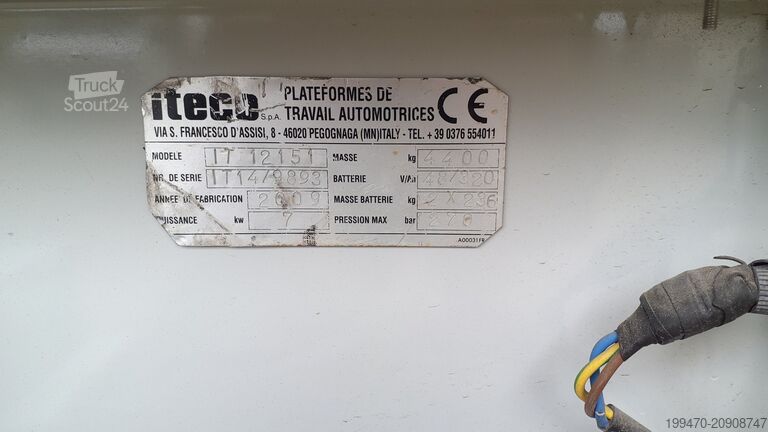 Mesa elevatória de tesoura Iteco IT1215T (11,8 m)