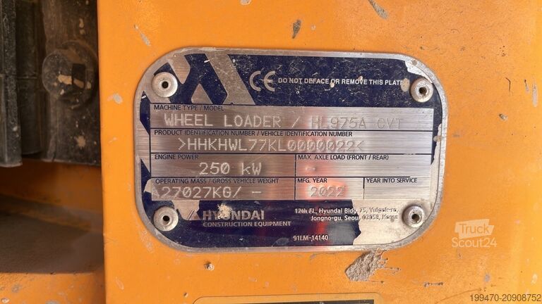 Yükleyici Hyundai HL975A CVT