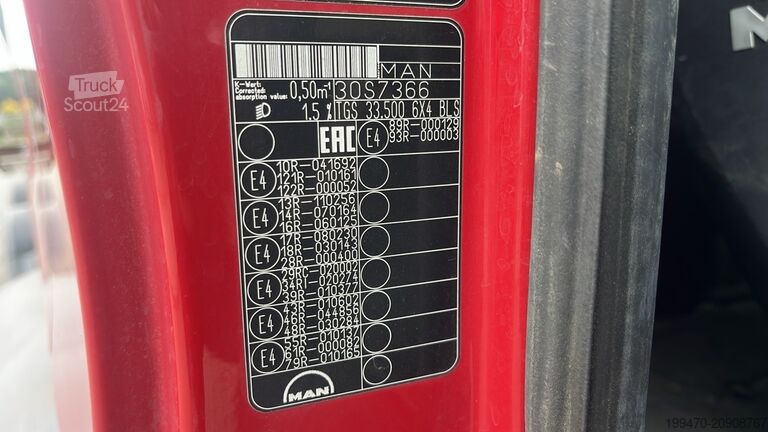 Volquete MAN TGS 33.500 with Schmitz Cargobull SGF S2 (NEW ENGINE)