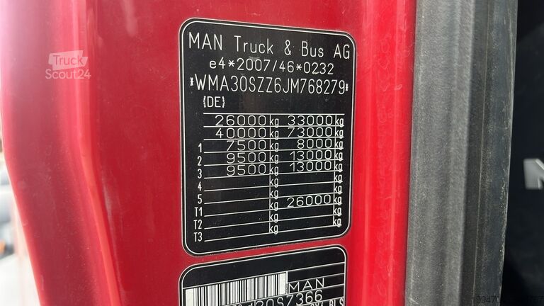 Volquete MAN TGS 33.500 with Schmitz Cargobull SGF S2 (NEW ENGINE)