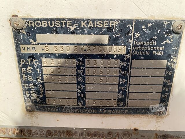 Kiper prikolica ROBUSTE KAISER S3302V Steel Trailer