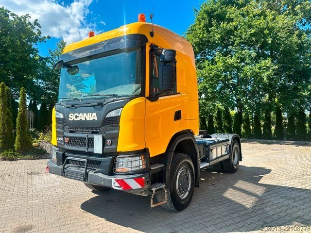 Standard dragbil SCANIA 450 XT 4x4 Euro 6 SZM Kipphydraulik Blatt / Luft