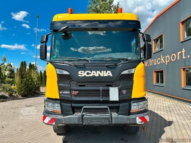 Standard dragbil SCANIA 450 XT 4x4 Euro 6 SZM Kipphydraulik Blatt / Luft