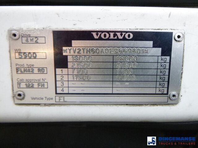 Рефрижераторне/заморожене транспортування Volvo FL 290 4X2 Carrier Supra 750 frigo