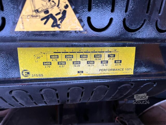 Kabelių sistema Scania R 420 6x2*4 EFFER 315/8S + WINCH YEAR 2015 ! / ...