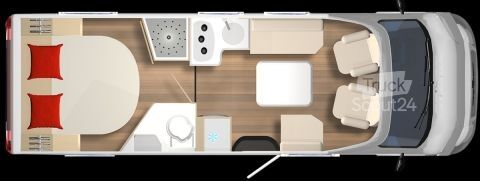 Félintegrált lakóautó Bürstner B66 TD 732 MESSE ANGEBOTE ON TOP