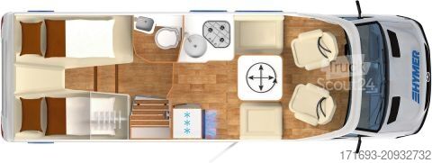 Polointegrovaný obytný vůz Hymer/Eriba Tramp S 685 TOP Ausstattung/NP 130.435 Eur