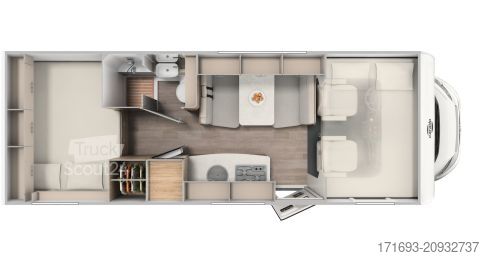 Alkovas kemperis Carado A 464 PRO