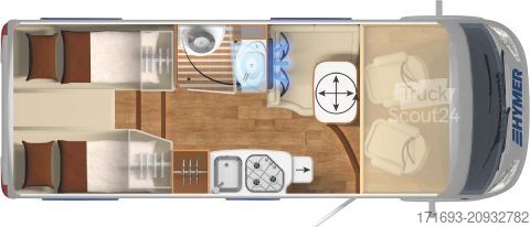 Integrovaný obytný vůz Hymer/Eriba Exsis-i 474 TOP Ausstattung.