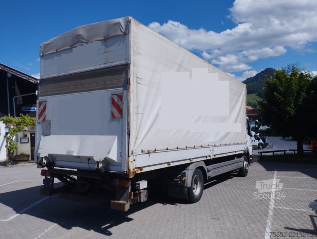 Teherautó ponyvás platóval és emelőhátfallal Mercedes-Benz 1224 L Atego Pritsche Plane Ladebordwand