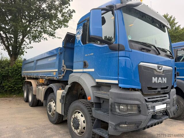 Самосвал с трехсторонней разгрузкой MAN TGS 35.480 8x8 EURO6 WYWROTKA TRÓJSTRONNA Z BOR...