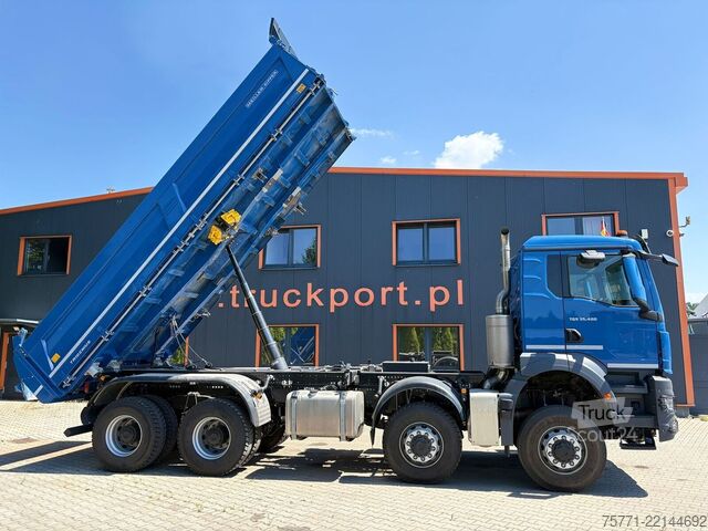 Wywrotka z trójstronna MAN TGS 35.480 8x8 EURO6 WYWROTKA TRÓJSTRONNA Z BOR...