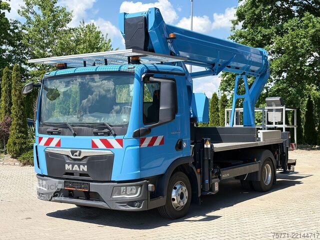 Kamyon hava platformu MAN TGL 8.160 4x2 EURO6 PODNOŚNIK KOSZOWY RUTHMANN ...