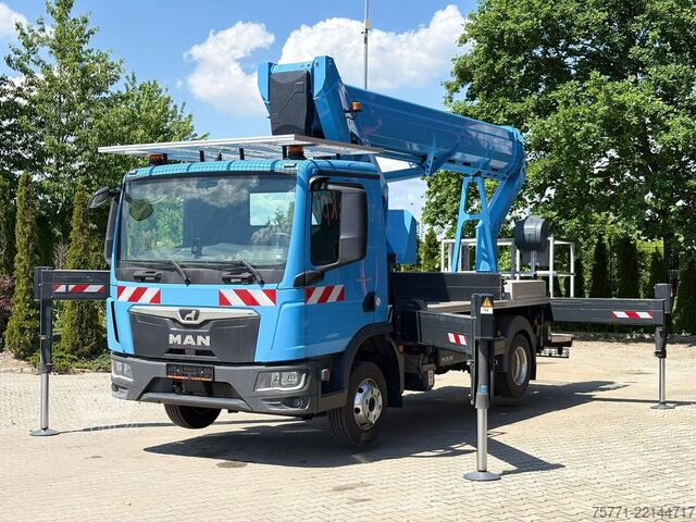 Kamyon hava platformu MAN TGL 8.160 4x2 EURO6 PODNOŚNIK KOSZOWY RUTHMANN ...