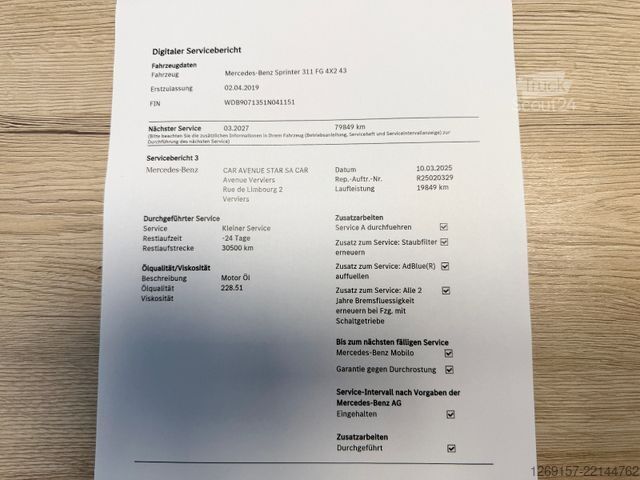 Pick-up furgonas MERCEDES-BENZ Sprinter 311CDI Pritsche 3,5t RWD L3 LANG 4,3m